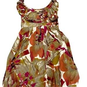 XXI Sleeveless Multi-Colored Bubble Skirt Dress Size Medium